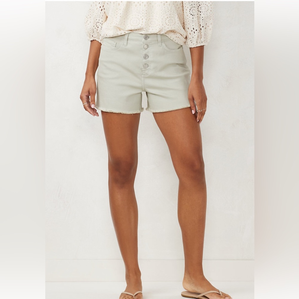 Nwt LC Lauren Conrad 3.5” high waisted denim shorts